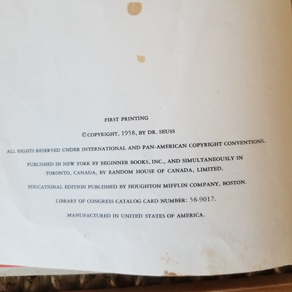 Dr. Seuss Ist print The Cat in the Hat Comes Back - Picture 3 of 10